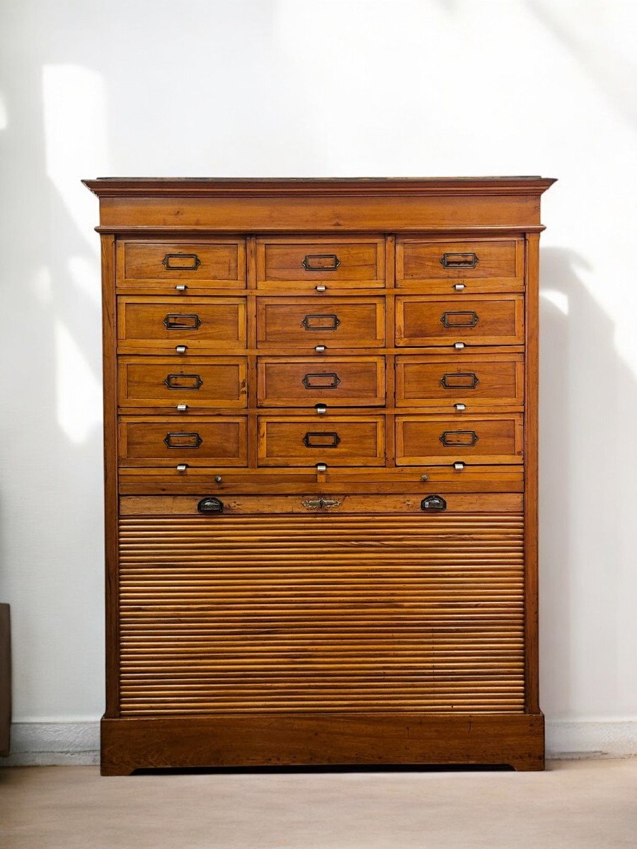 Commode / Classeur En Bois - Début Des Années 1900