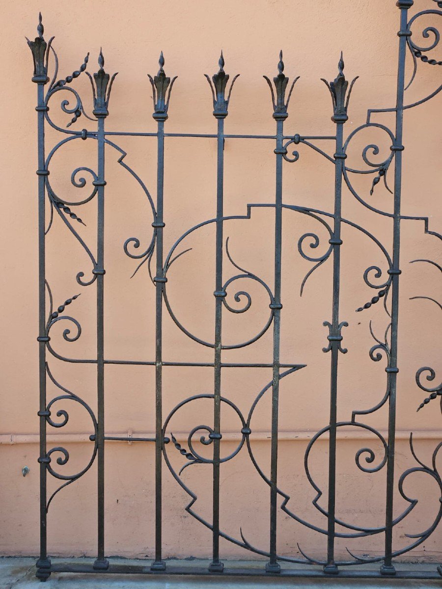 Wrought Iron Grate - 19th Century-photo-3