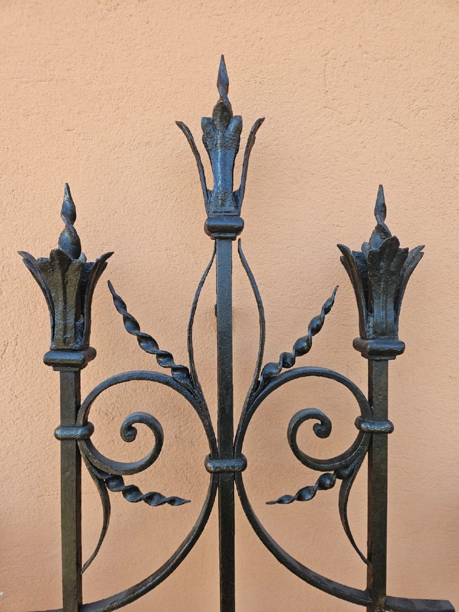 Wrought Iron Grate - 19th Century-photo-1