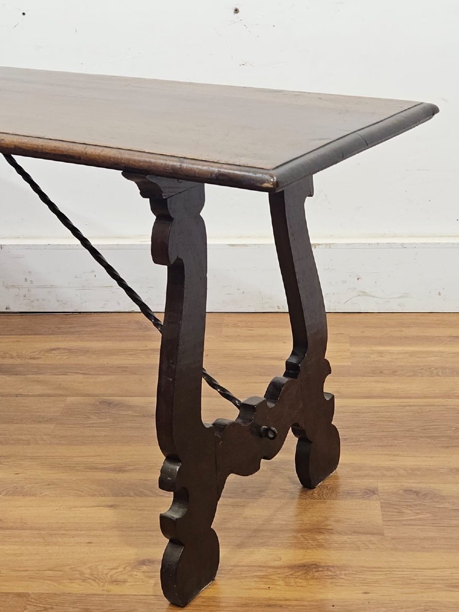 Antique Walnut Refectory Table - 19th / 20th Century-photo-4