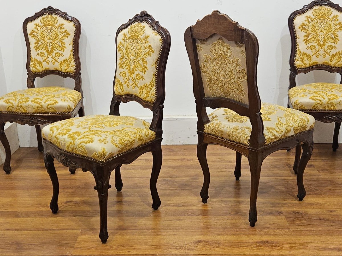 4 Louis XV Chairs - 18th Century-photo-2