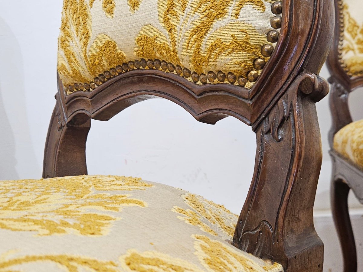 4 Louis XV Chairs - 18th Century-photo-3