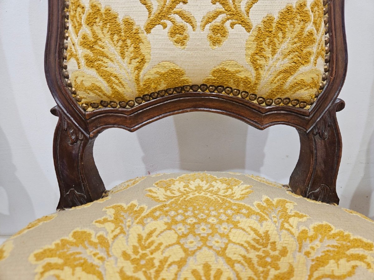 4 Louis XV Chairs - 18th Century-photo-8