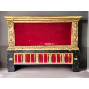 Headboard In Carved And Gilded Wood - Early 19th Century