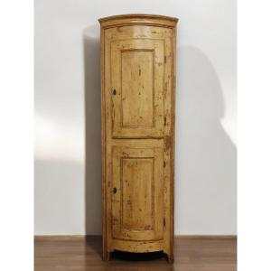 Armoire d'angle Laquée Piémontaise - Début Du 19ème Siècle