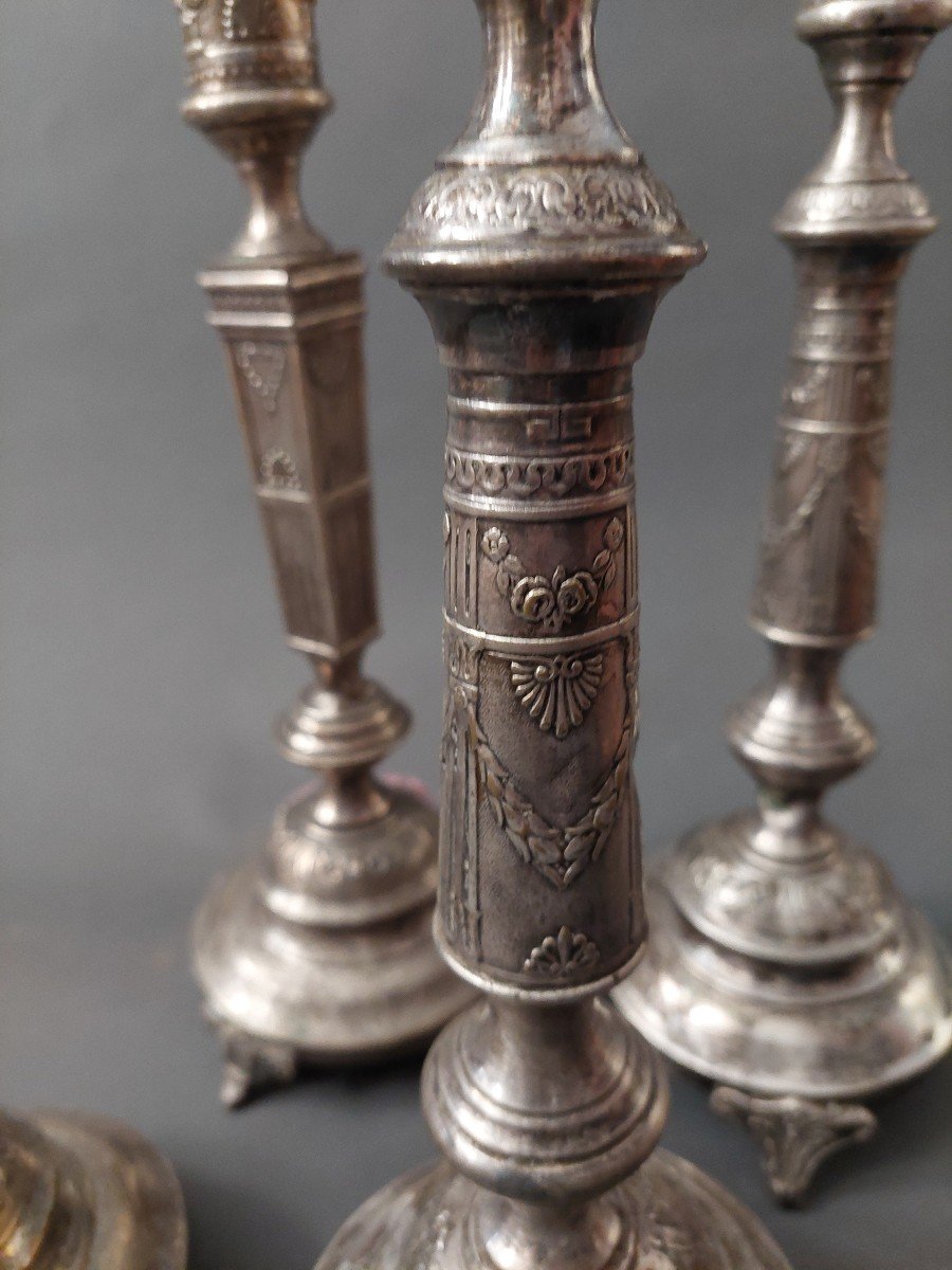 Silver Candlesticks. 19 Centuries.-photo-2