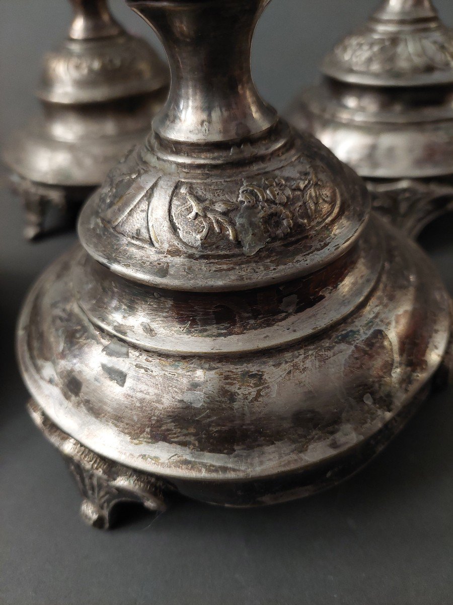 Silver Candlesticks. 19 Centuries.-photo-3