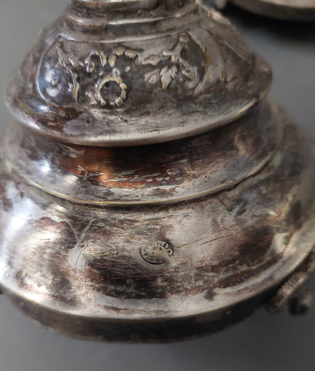 Silver Candlesticks. 19 Centuries.-photo-2