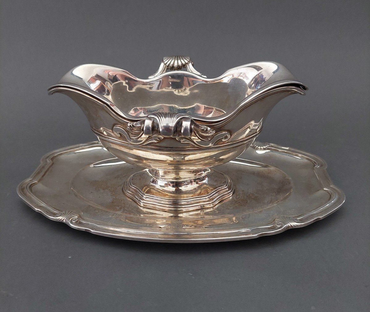 Emile Puiforcat Silver. In Sauce For 19 Centuries. Weight 958 Gr.