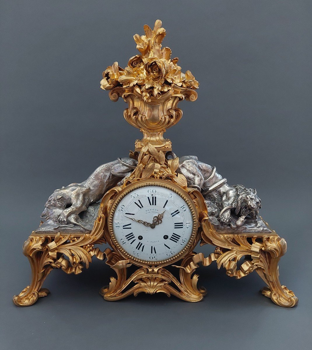 Deniere Clock. Paris, 19th Century.