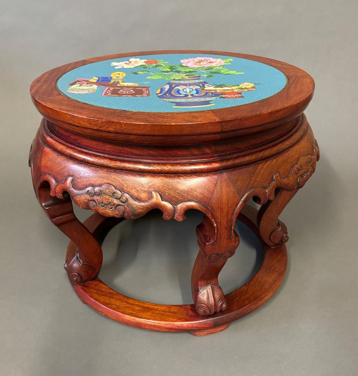 20th Century Cloisonne Table.