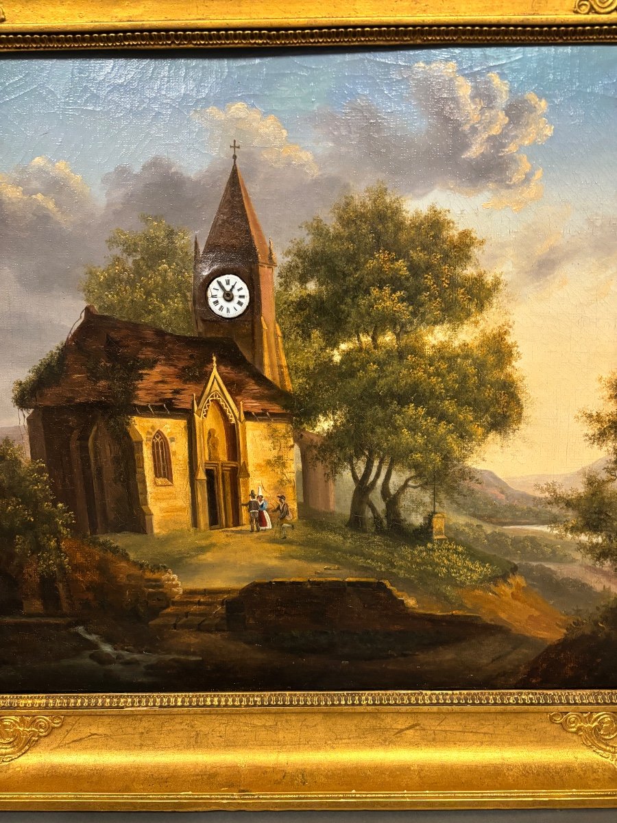 Peindre Avec Une Horloge. Début Du 19ème Siècle.-photo-2