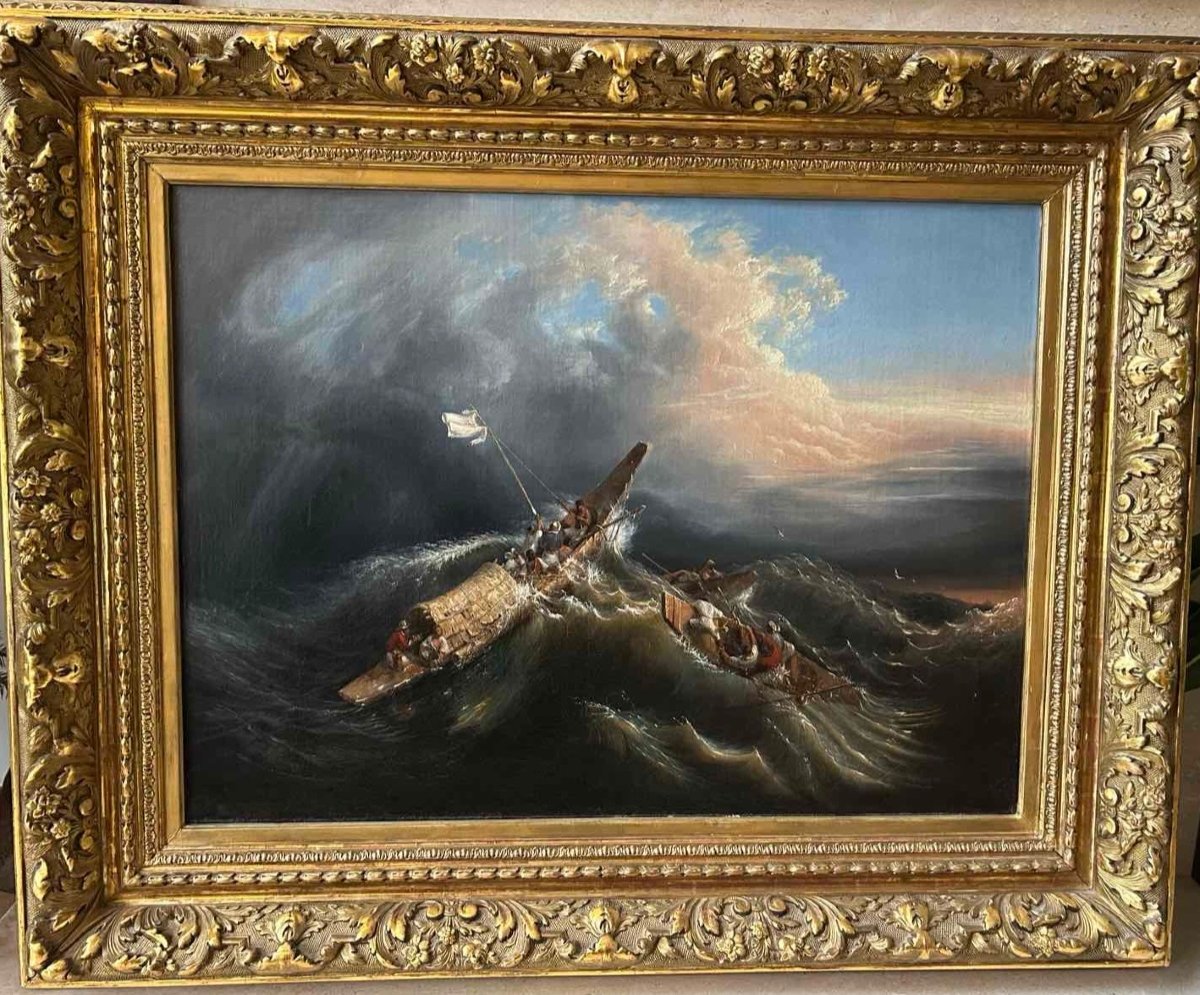 Karl Joseph Kuwasseg. Peinture Du 19ème Siècle Autriche.