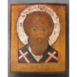 Icon Of Saint Nicholas, 18th Century. Russie