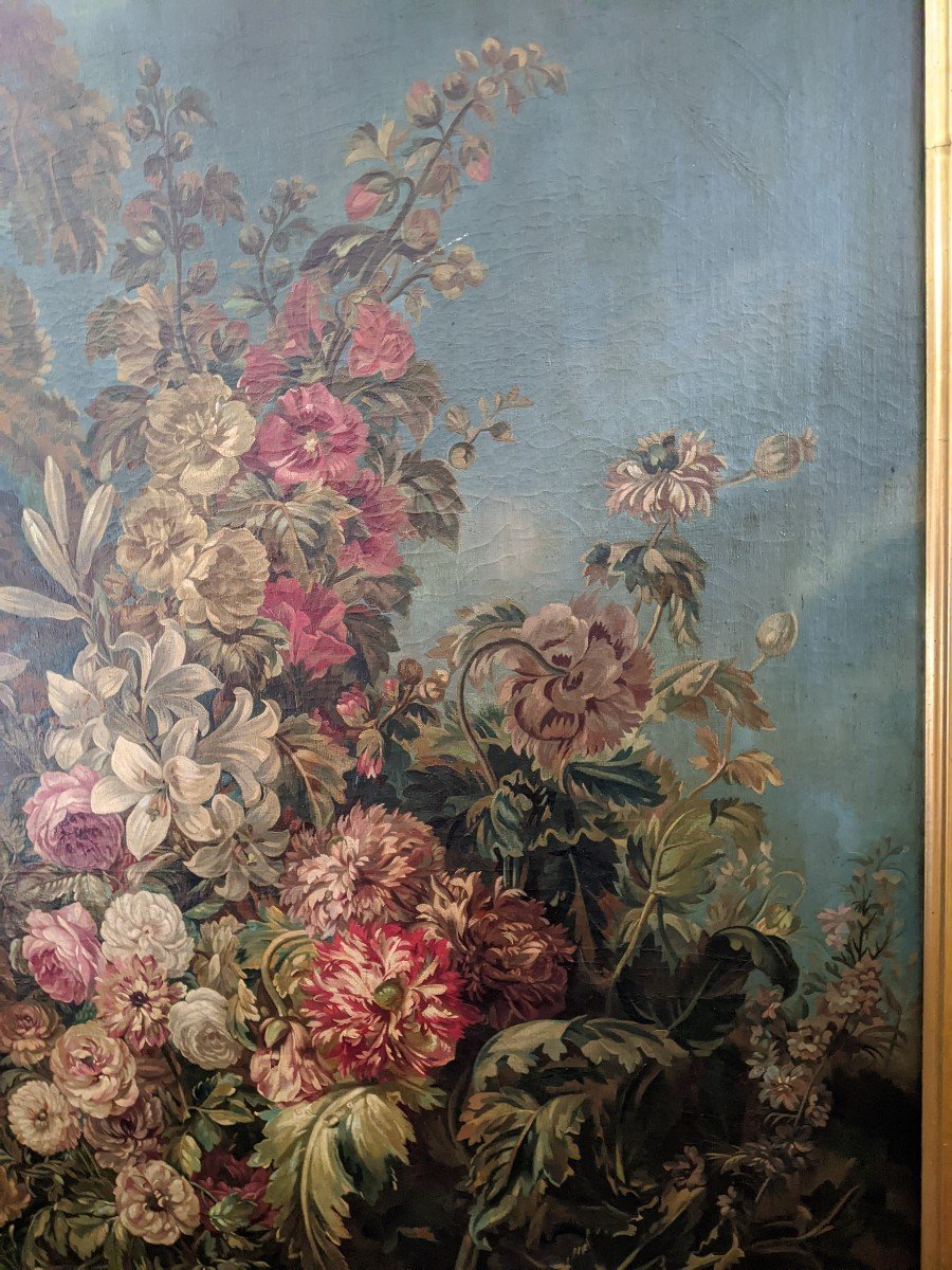 Peinture De Fleurs Milieu Du XIXe Siècle-photo-4