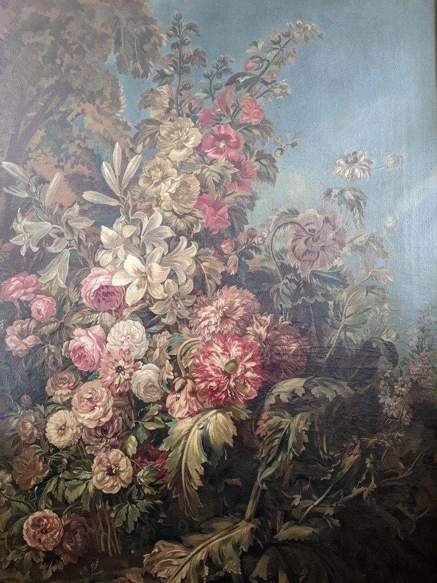 Peinture De Fleurs Milieu Du XIXe Siècle-photo-8
