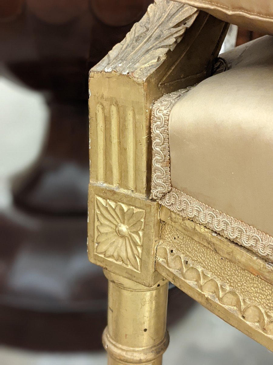 Paire Of Louis XVI Style Armchairs-photo-3