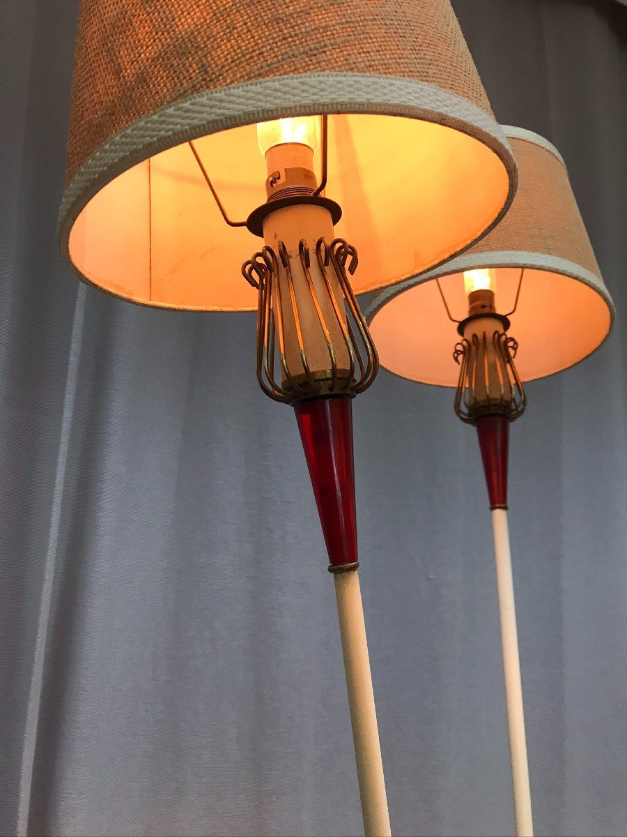 Floor Lamp Rene Mathieu, Lunel, 1950s-photo-4