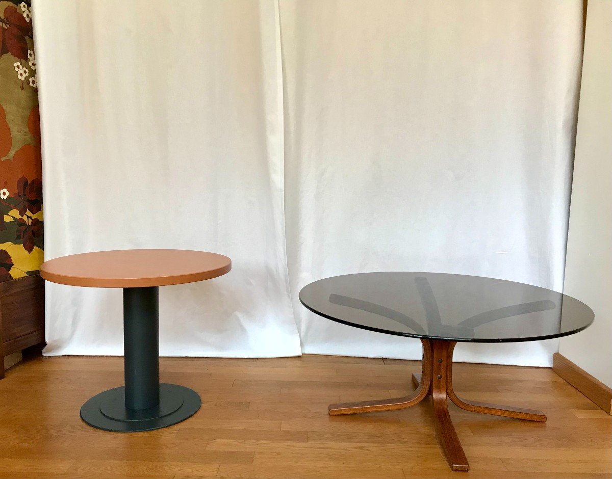 Proantic: Table basse ronde/ Guéridon bas design