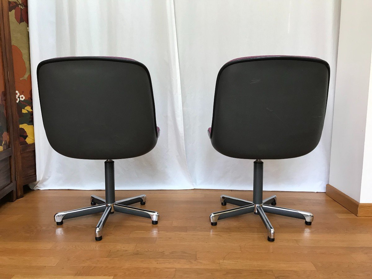 Swivel Office Chair, Randall Buck For Steelcase Strafor - 6 Available-photo-4