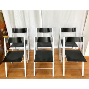 6 “lulu” Folding Chairs, Habitat