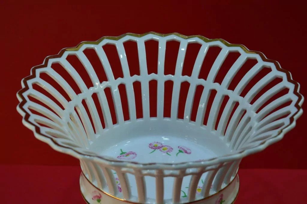 Porcelain Fruit Basket From Vista Alegre (portugal)-photo-4