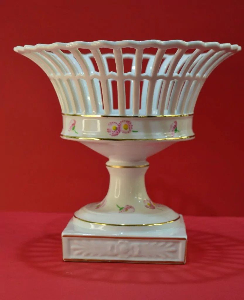 Porcelain Fruit Basket From Vista Alegre (portugal)-photo-2