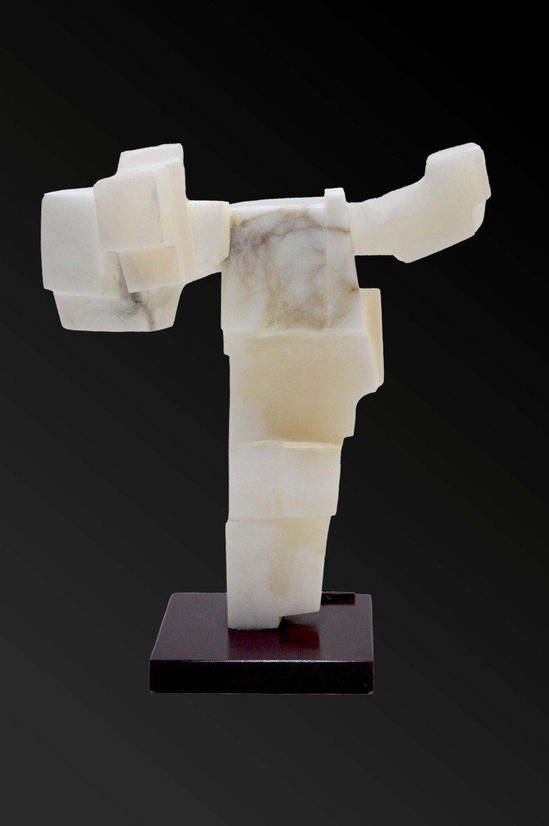 Alabaster Sculpture By Ignacio Villar-photo-4