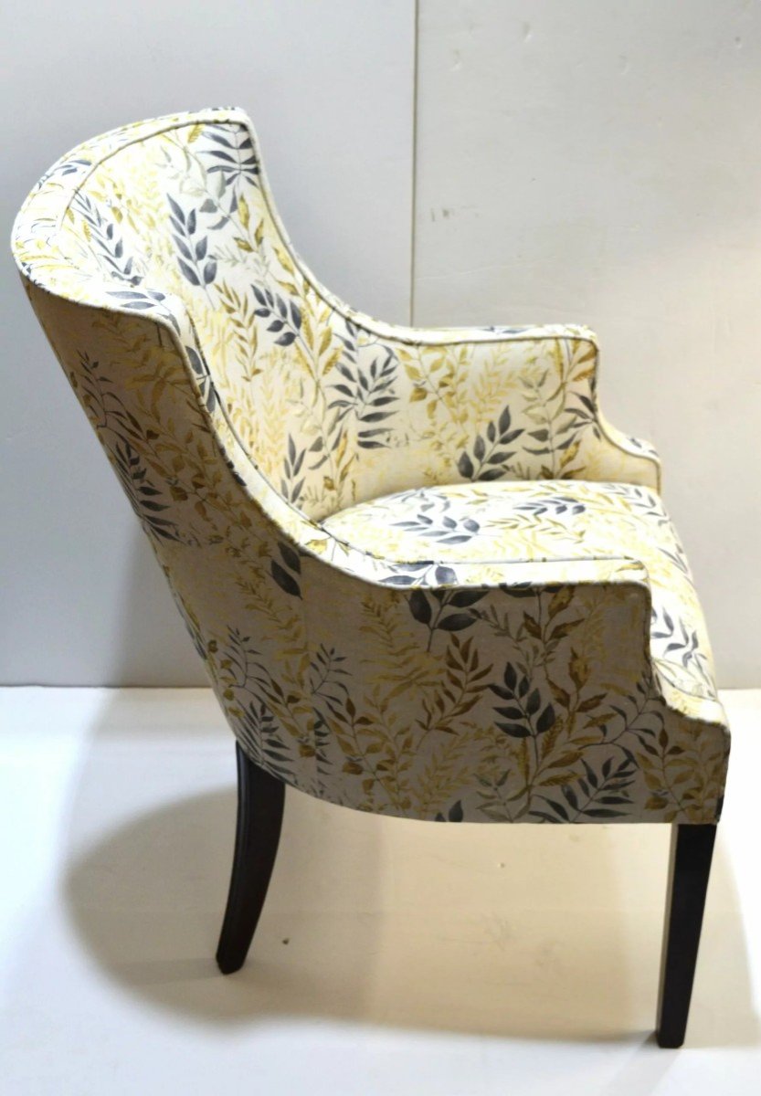 Fauteuil Style Directoire – Rembourrage Et Pieds En Acajou – XIXe Siècle-photo-2