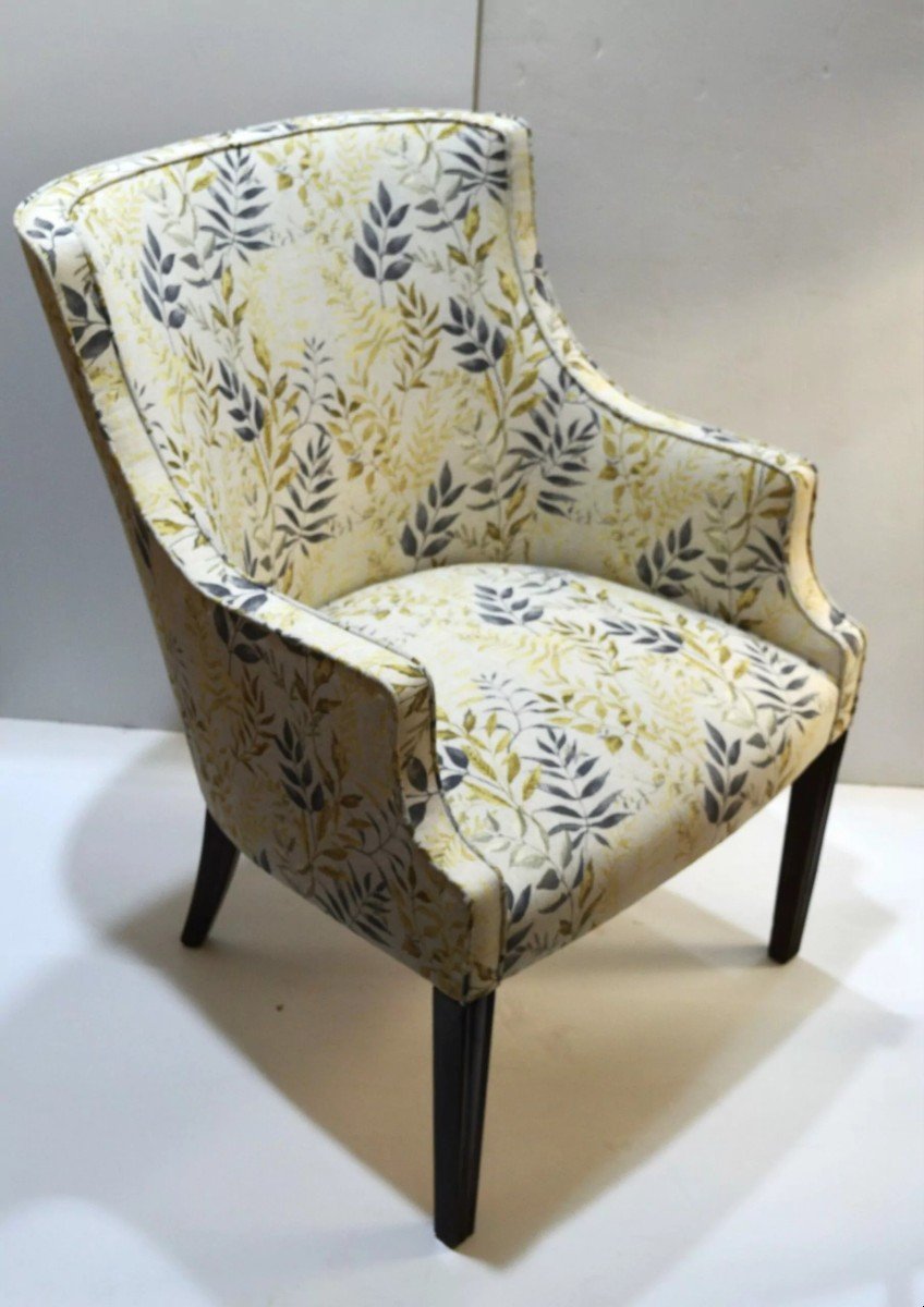 Fauteuil Style Directoire – Rembourrage Et Pieds En Acajou – XIXe Siècle-photo-6