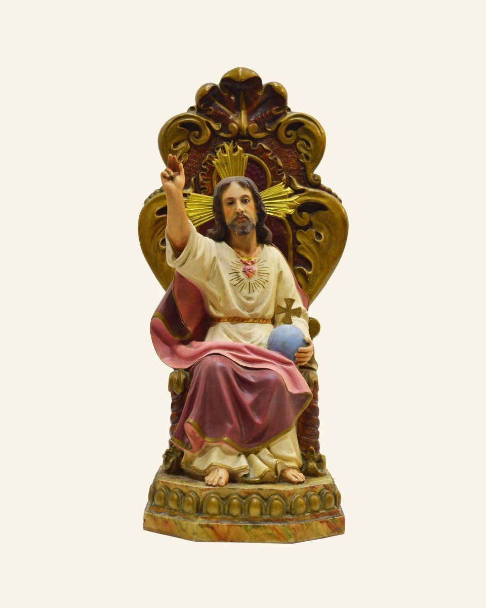 Sacred Heart Of Jesus – Christian Art Olot – Enthroned Image