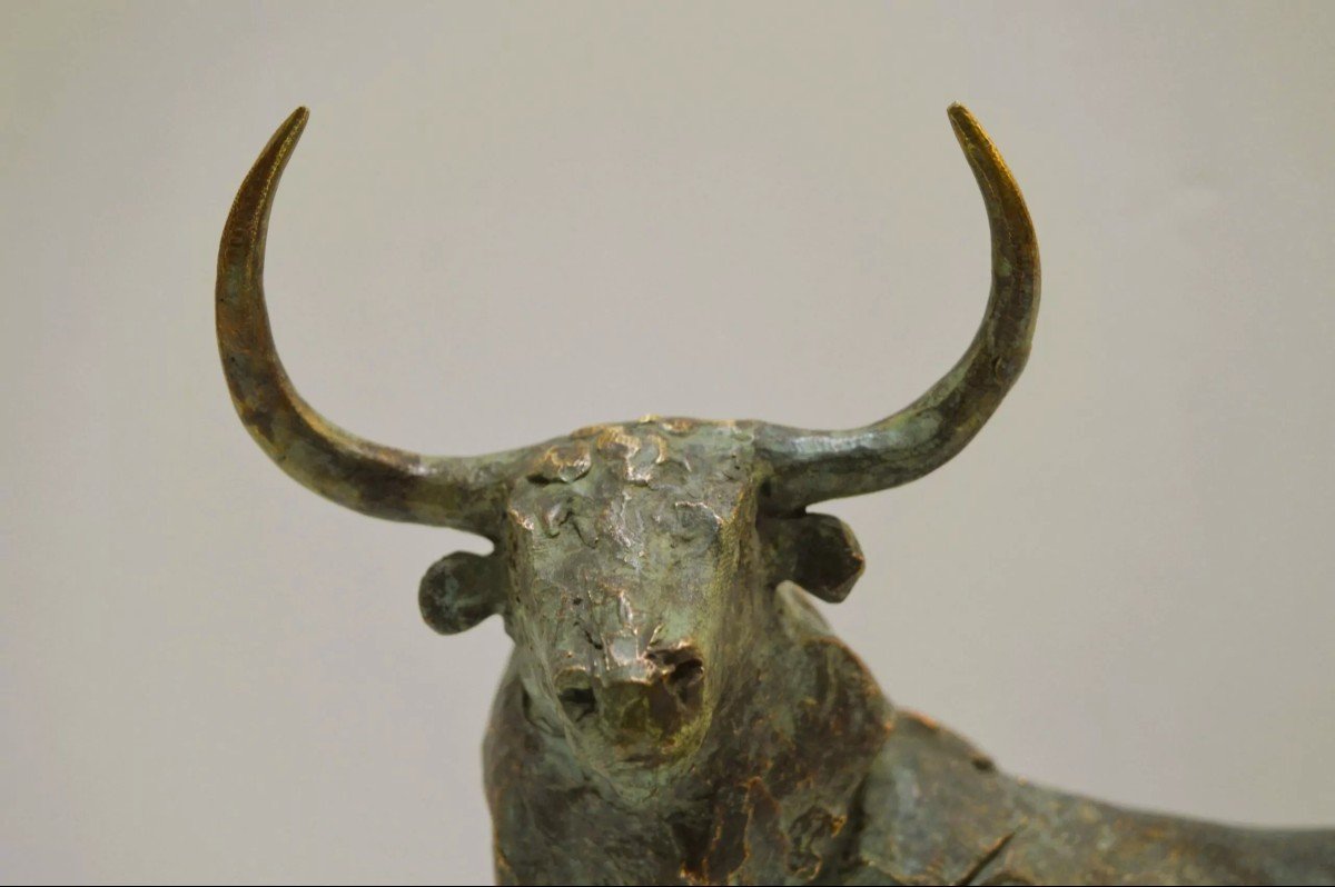 Venancio Blanco - Bronze Bull Sculpture-photo-3