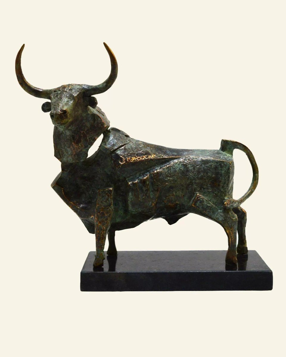 Venancio Blanco - Bronze Bull Sculpture