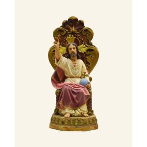 Sacred Heart Of Jesus – Christian Art Olot – Enthroned Image