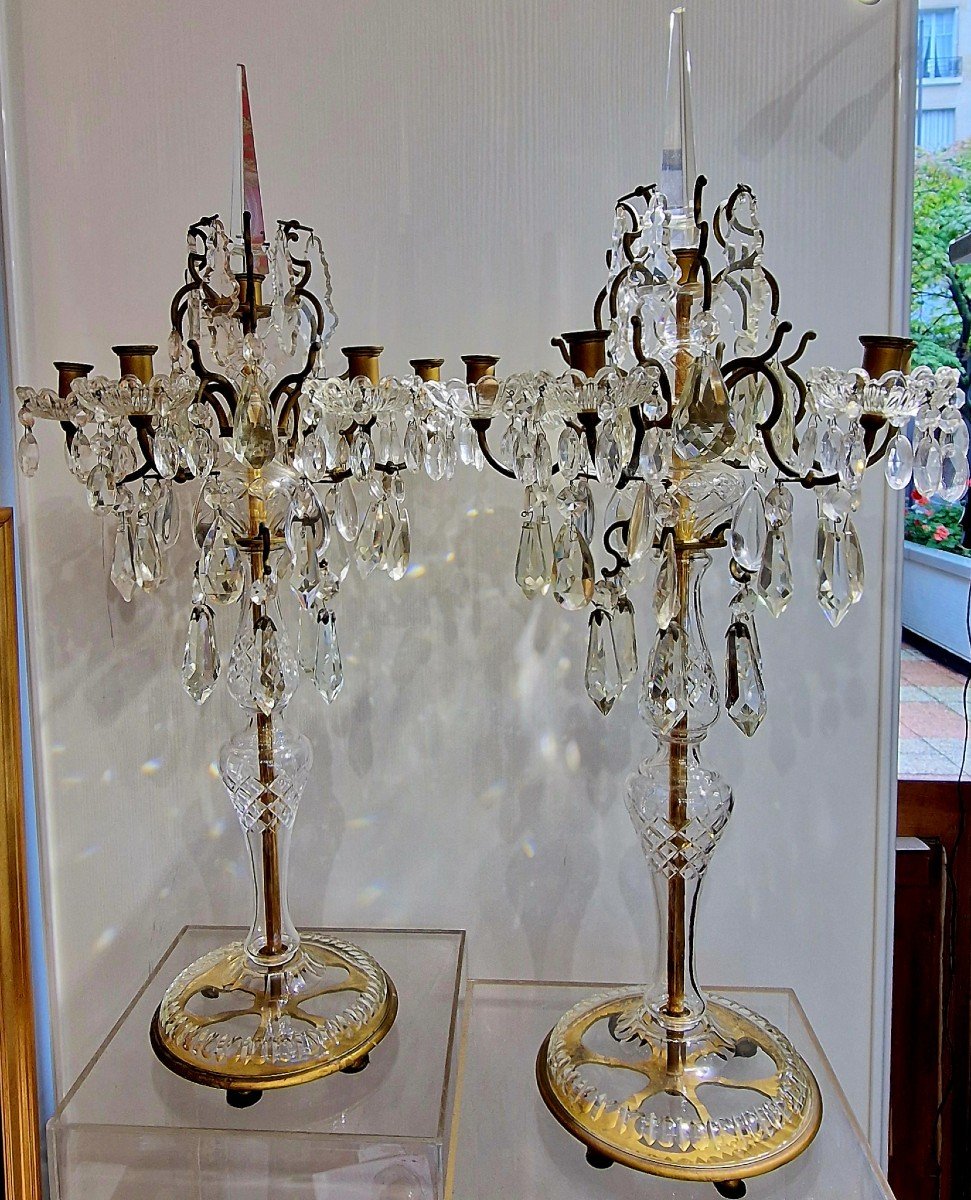 Pair Of Girandolles Italy XIX