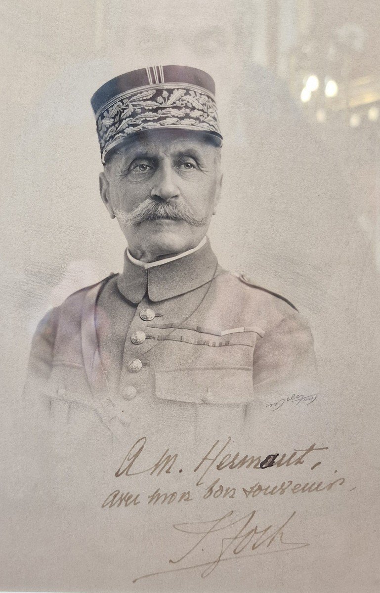 Photographie Dédicacée Du Maréchal Foch .-photo-2