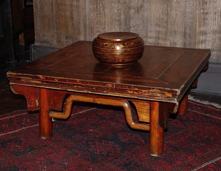 Antique Chinese Kang Table-photo-2