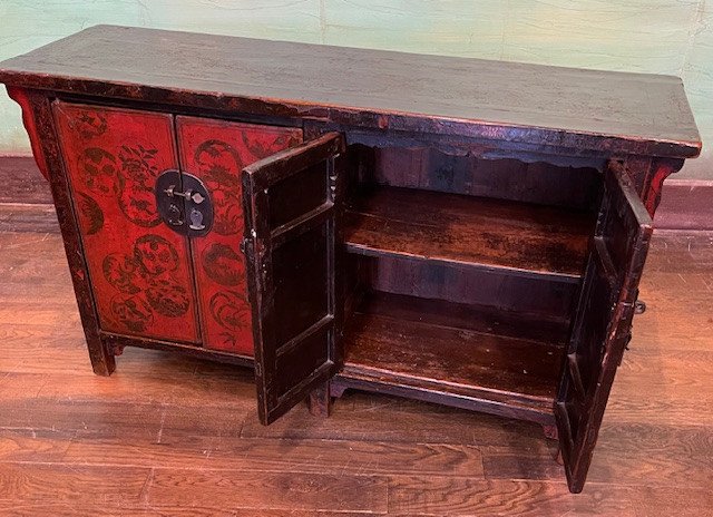 Antique Chinese Low Sideboard -photo-3