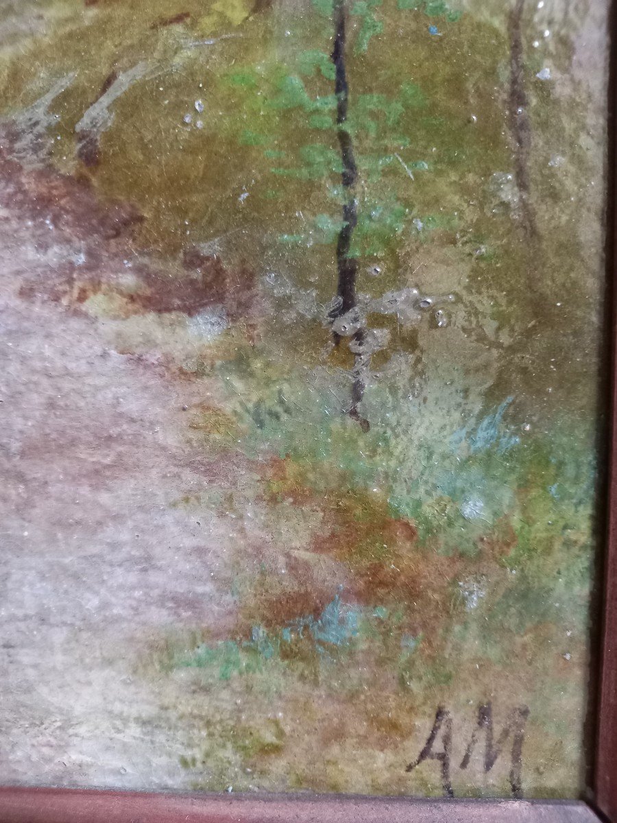 Enameled Plate On Lava.-photo-1