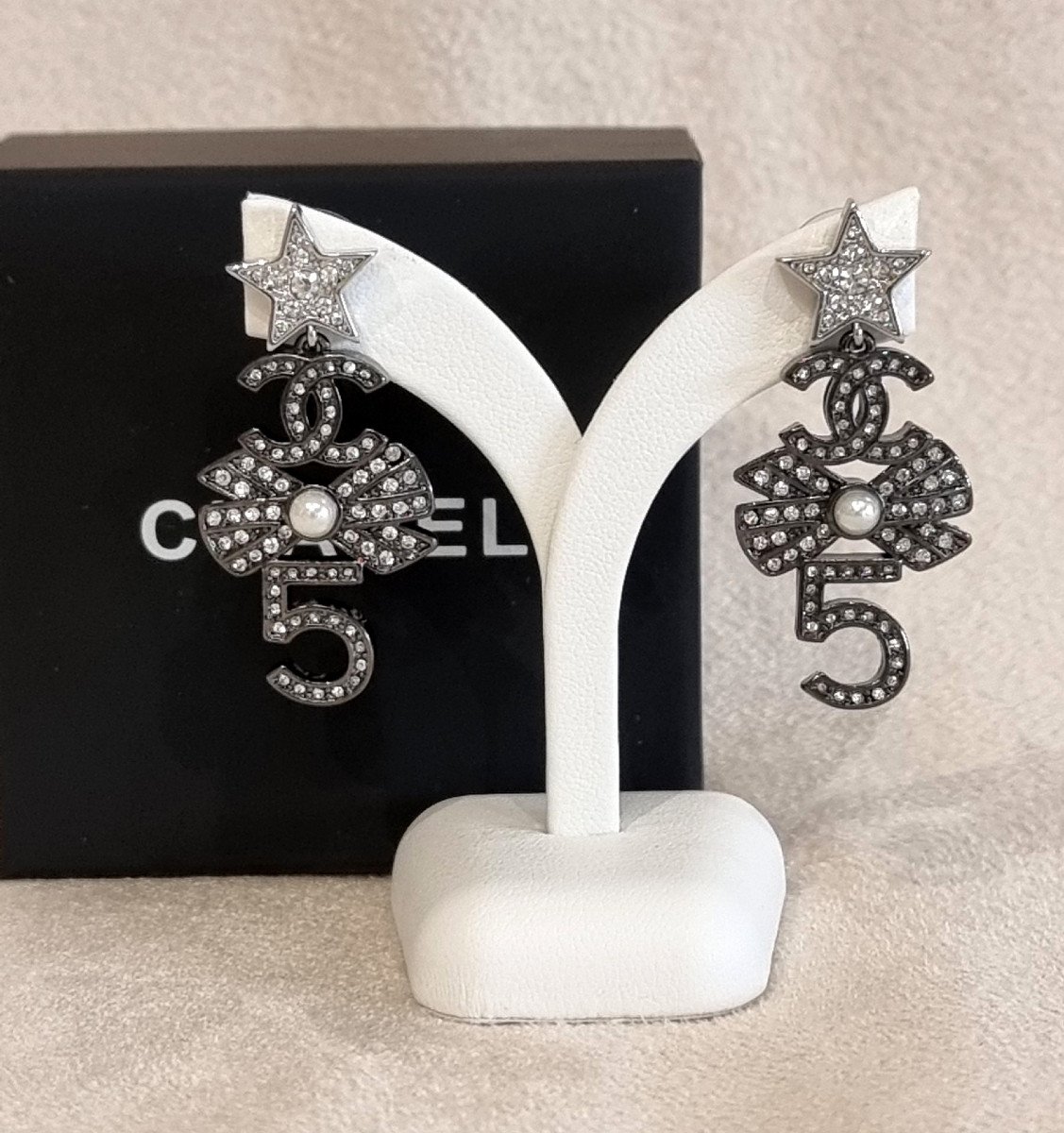 Chanel Paire De Boucles d'Oreilles-photo-4