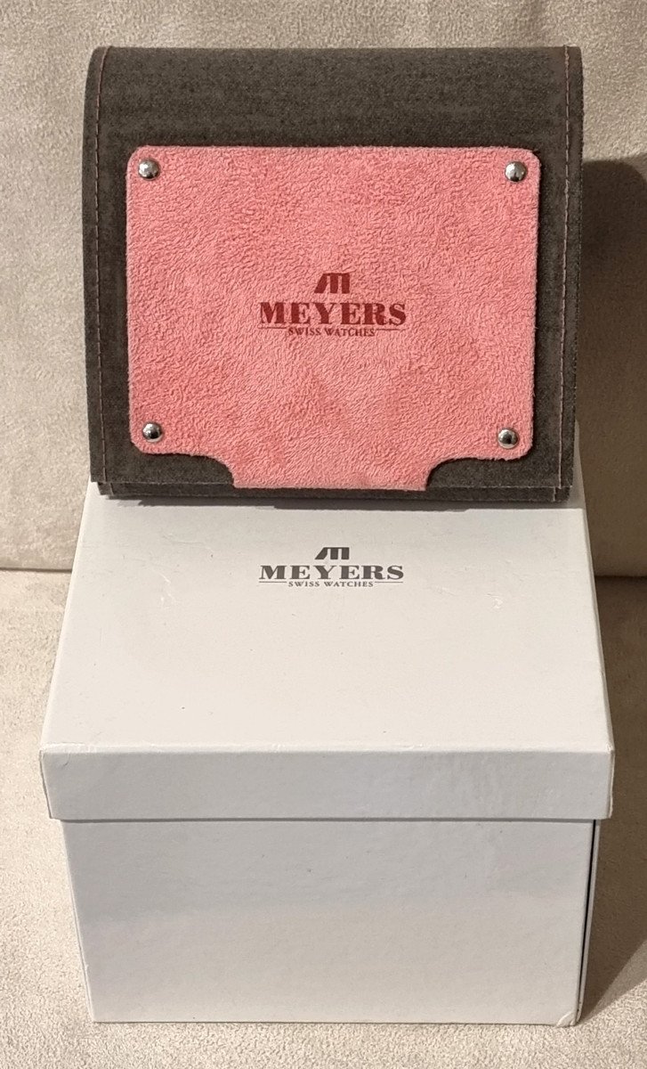 Meyers Swiss Made Chronograph Watch Lady Beach Steel And Diamonds-photo-6