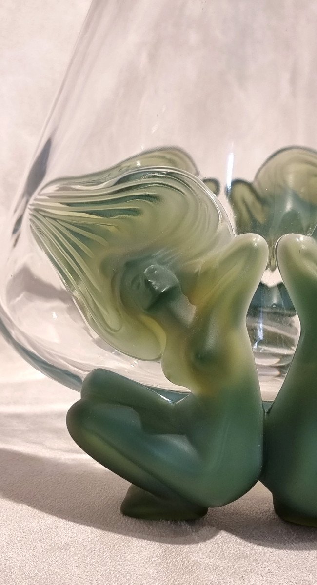 Lalique Antinéa Crystal Vase 1975-photo-4