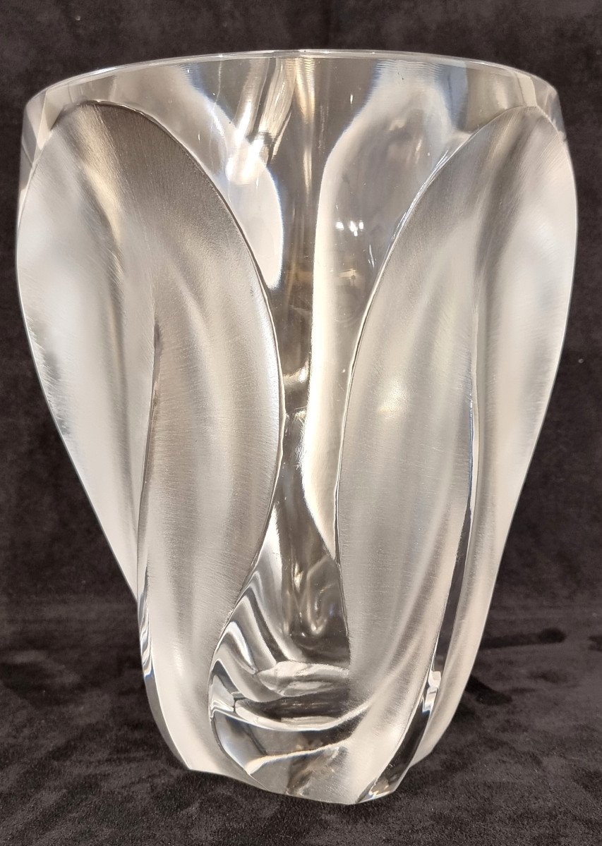  Marc Lalique Vase Ingrid Cristal Design 1970-photo-2