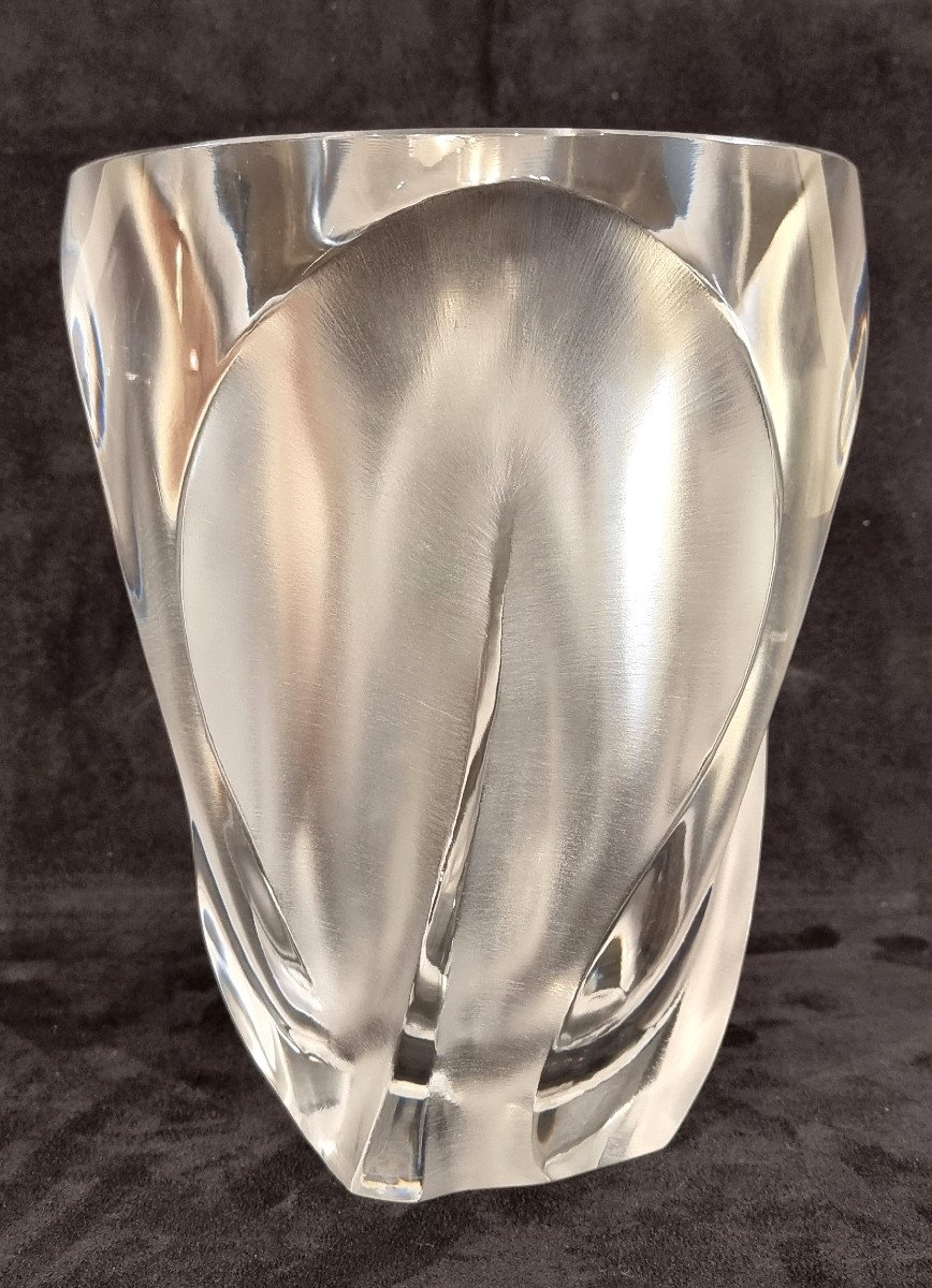  Marc Lalique Vase Ingrid Cristal Design 1970-photo-3