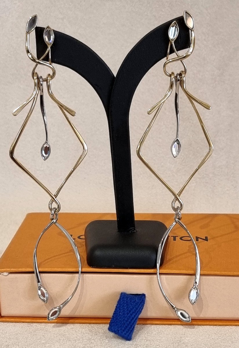 Louis Vuitton Creation Nicolas Ghesquière Pair Of Drop Earrings -photo-3