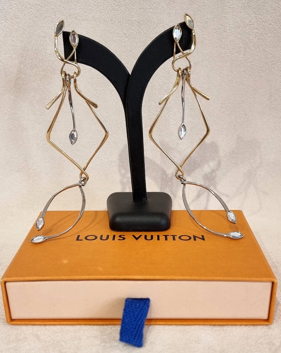 Louis Vuitton Creation Nicolas Ghesquière Pair Of Drop Earrings 