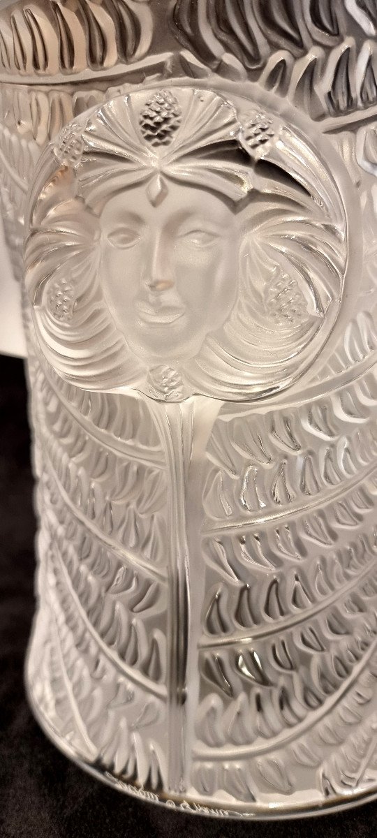 LALIQUE  Psyché Seau à Champagne En Cristal-photo-6