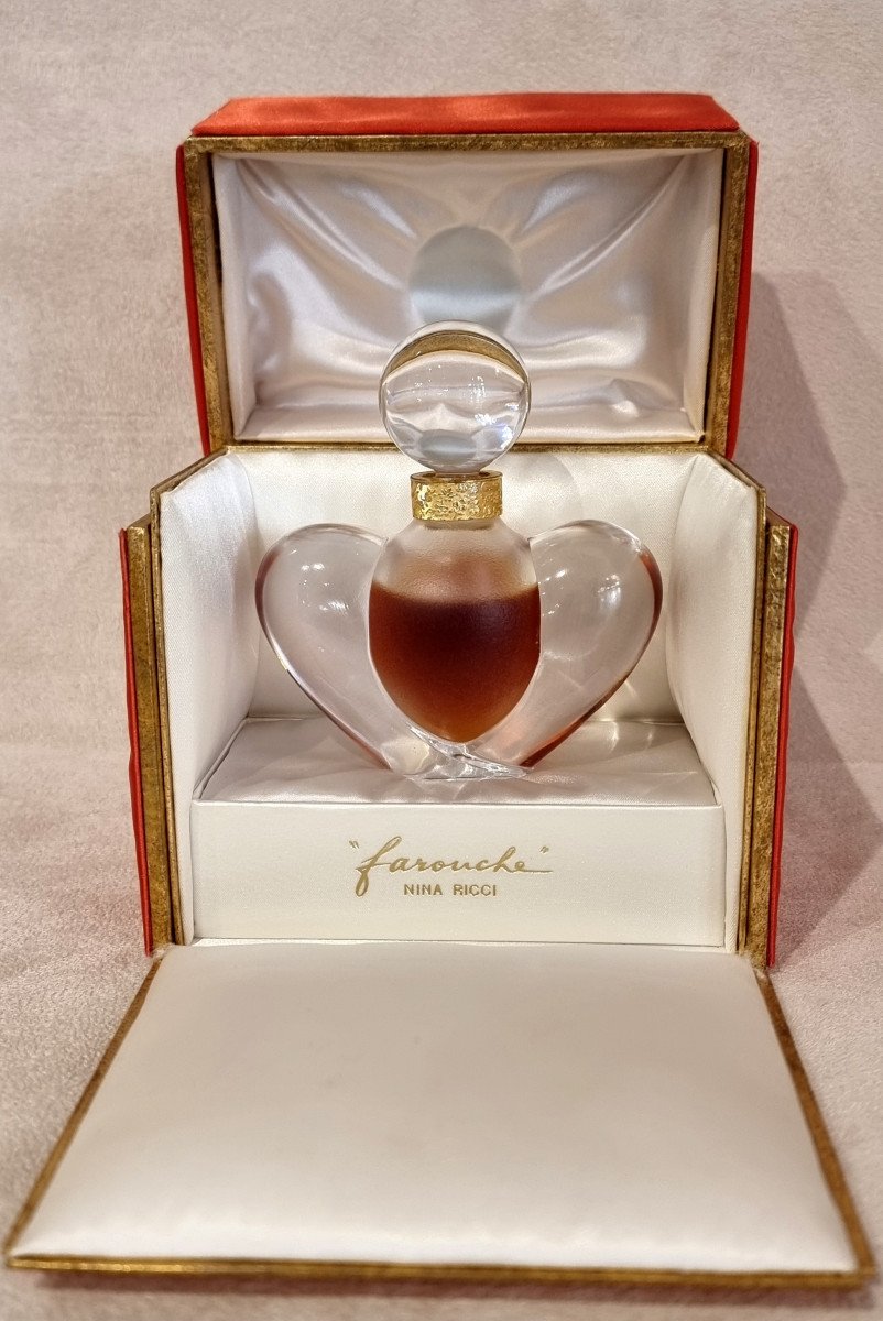 Marc Lalique Nina Ricci Farouche Crystal Perfume Bottle -photo-3