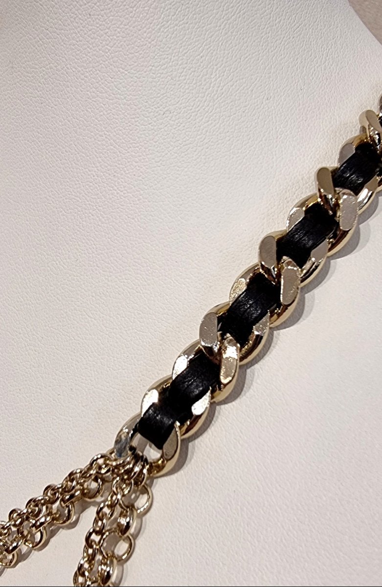 Chanel Multi Chain Mouth Necklace-photo-2