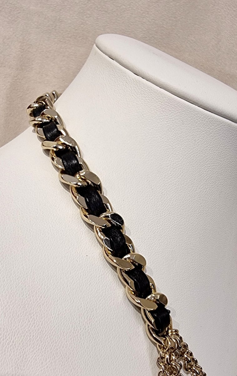 Chanel Multi Chain Mouth Necklace-photo-3